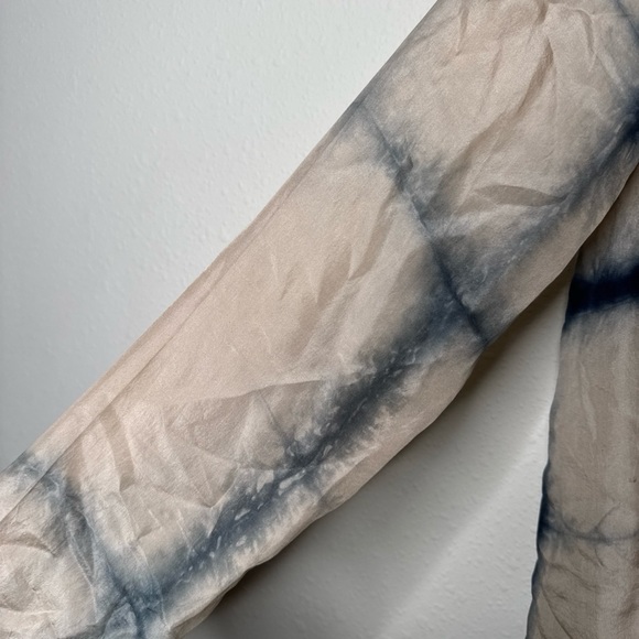 Johnny Was Biya 100% Silk Tie Dye Oversized Tunic Blouse - Picture 4 of 9